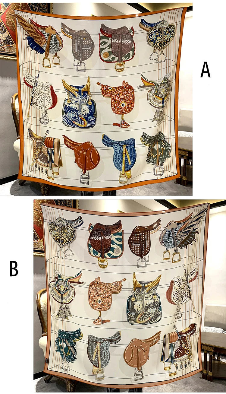 

Двусторонний шелковый шарф шелковицы с роликами по краям, квадратные шерстяные шарфы, большие банданы, палантин, 135 см, рождественский подарок для мамы