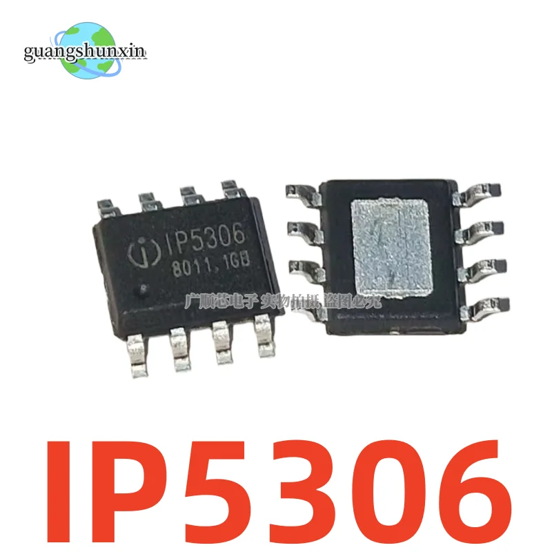10PCS New original IP5306 ESOP8 2.1A charging/2.4A discharging high integration mobile power chip