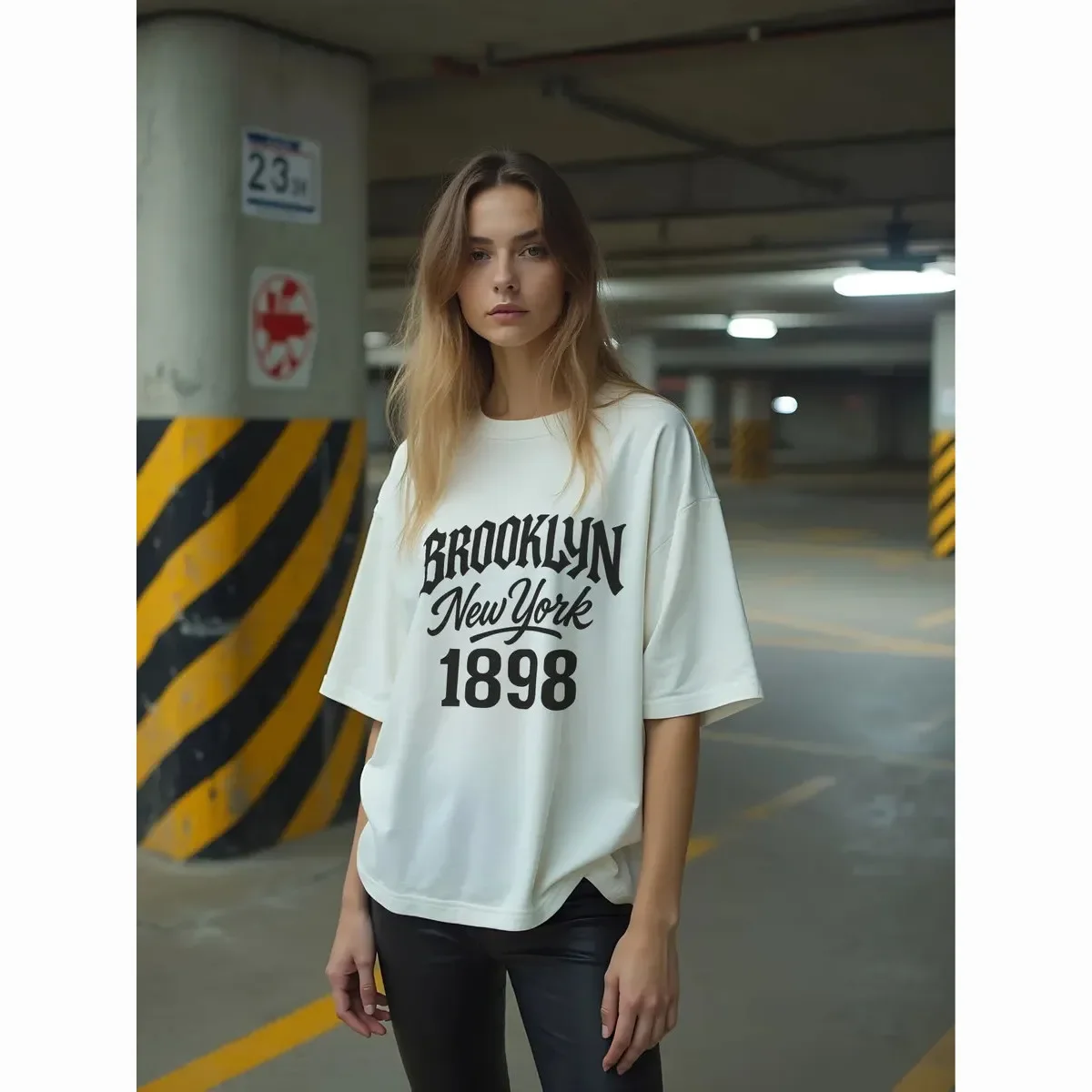 

Модная американская футболка с короткими рукавами и буквенным принтом, свободный элегантный стиль, универсальная и изготовленная из чистого хлопка.