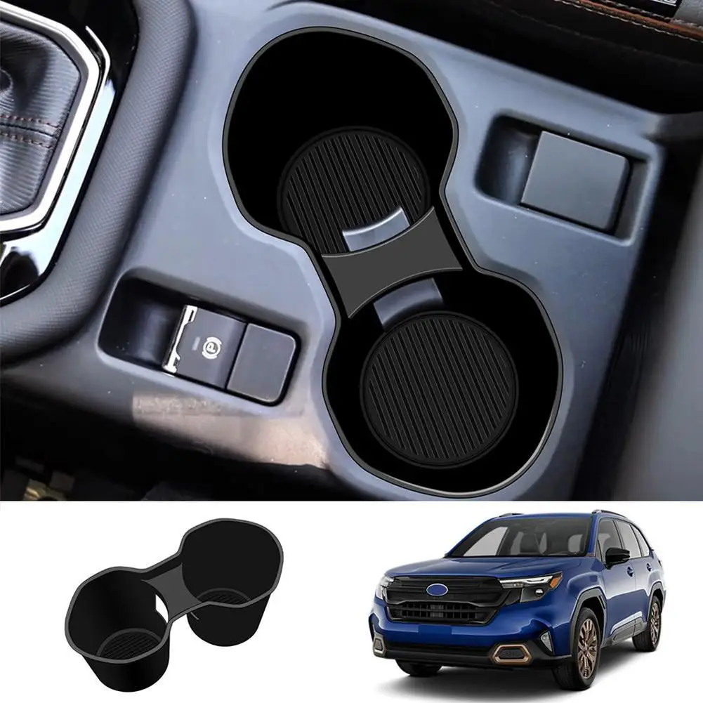 

For Subaru Forester 2024 2025 Car Interior Car Center Console Cup Holder Silicone Water Cup Holder Accessories