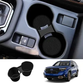 スバルフォレスター用シリコンウォーターカップホルダー、車内アクセサリー、センターコンソール、2024、2025