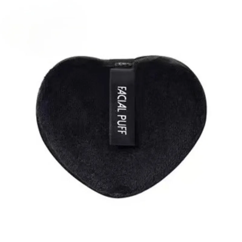 ハート型メイクアップリムーバーパッド、クリーニングツール、洗顔ツール、旅行、1個