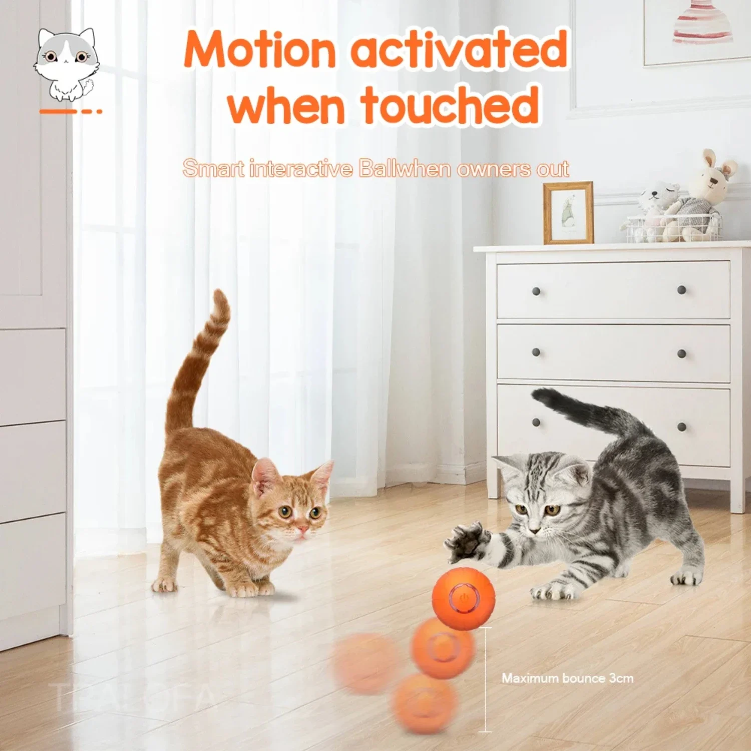 Joyful, dynamic and engaging cat toy for lively felines - Guaranteeing hours of interactive and playful fun, this innovative toy