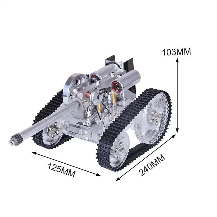 Stirling Motor Tank Modell Experiment Wissenschaft Bildung Spielzeug Geschenk