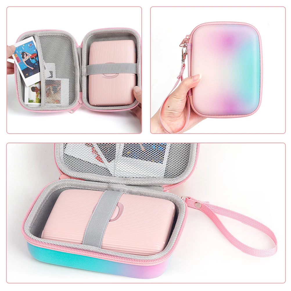 

Portable Printer Storage Bag Organiser Case Shockproof Lightweight Travel Pouch Multi Layer Design Printer Accessories Storage