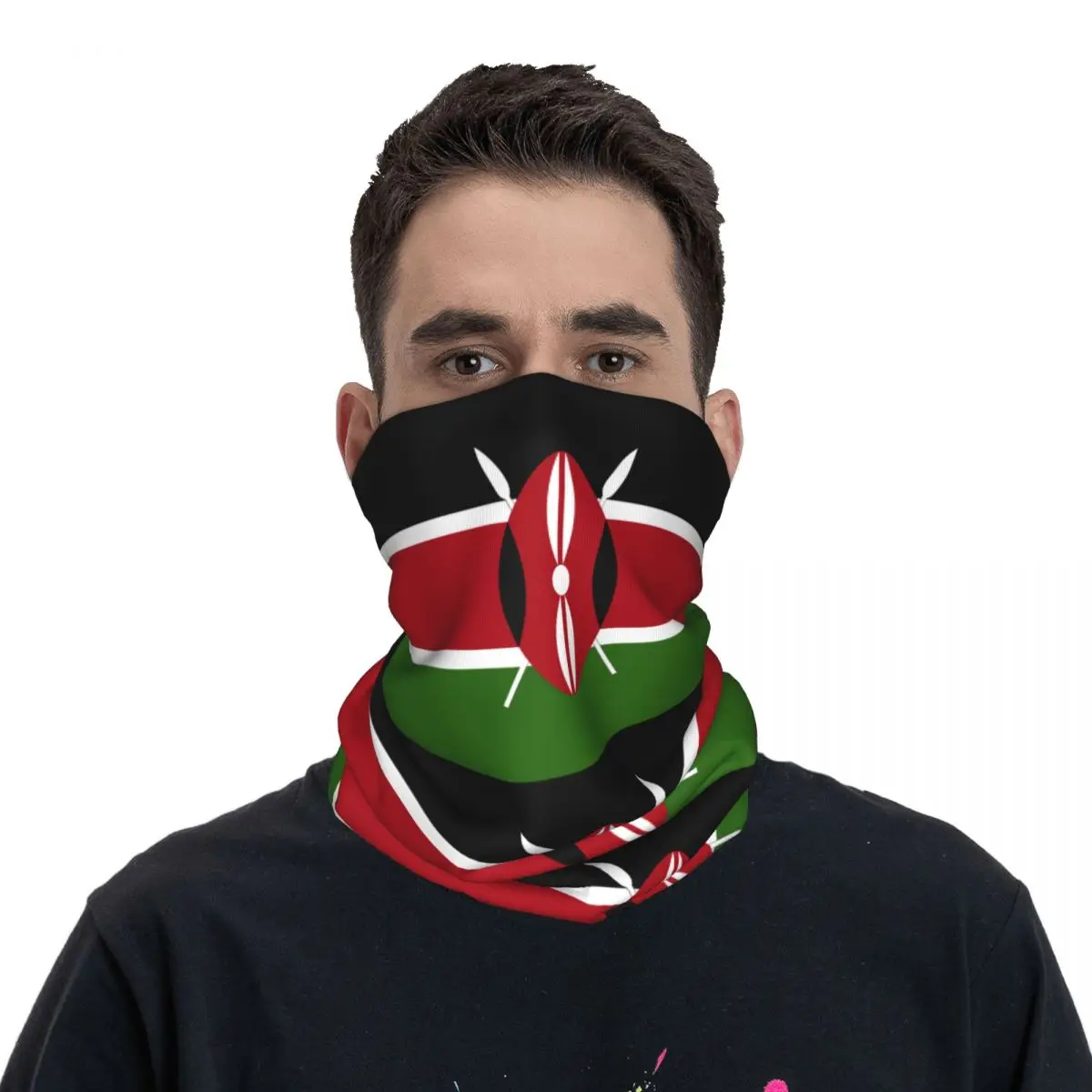 Motorsports Racing Bandana Accessories Neck Cover Kenya Flag Scarf Warm Balaclava For Riding Windproof