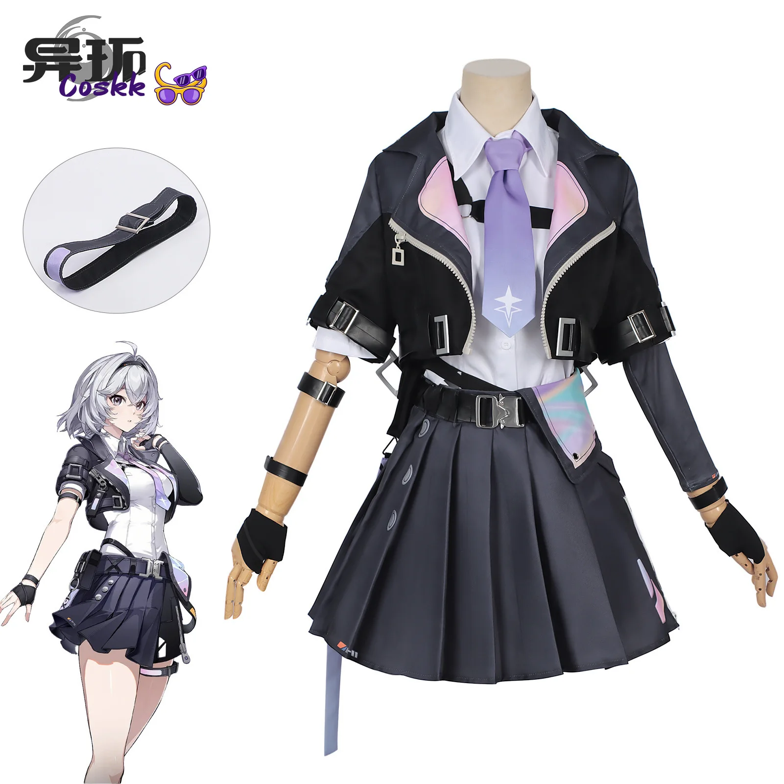 

Game Neverness to Everness Esper Zero Cosplay Costumes Dresses Set Show Role Play Clothes Halloween Women Girls
