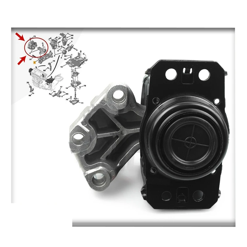 

TOP RIGHT ENGINE MOUNT FOR CITROEN DS4 DS5 C4 BERLINGO 1.6HDi DIESEL 1807.GF