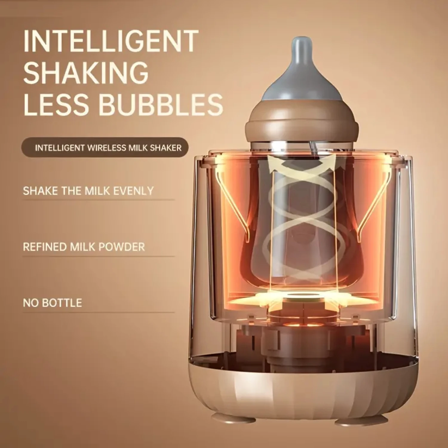 Effortlessly Prepared Bottles with Intelligent Electric Milk Frother - Perfectly Frothed, Smooth and Creamy Beverages at Your Fi