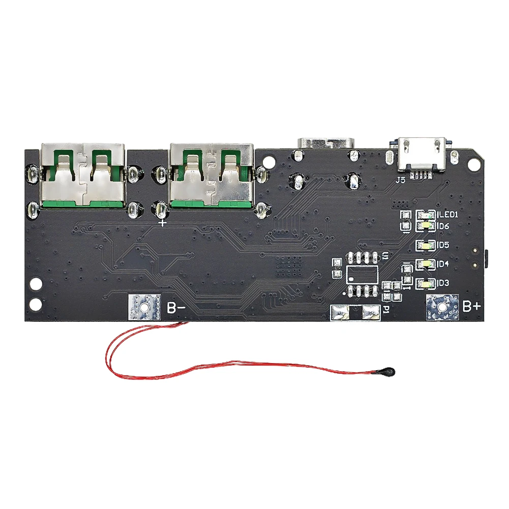 QC4.0 QC3.0 LED Dual USB 5V 4.5A 22.5W 18650 Charging Module Mobile Power Bank Circuit Board Fast Charging Mobile Power Module