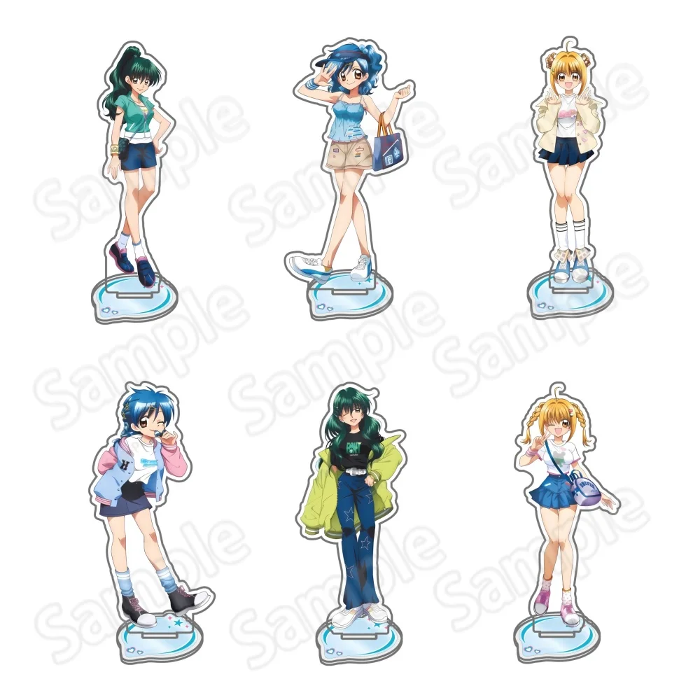 

Anime Mermaid Melody Pichi Pichi Pitch Stand Figure Doll Nanami Ruchia Luchia Big Acrylic Model Stand Desk Decor keychain