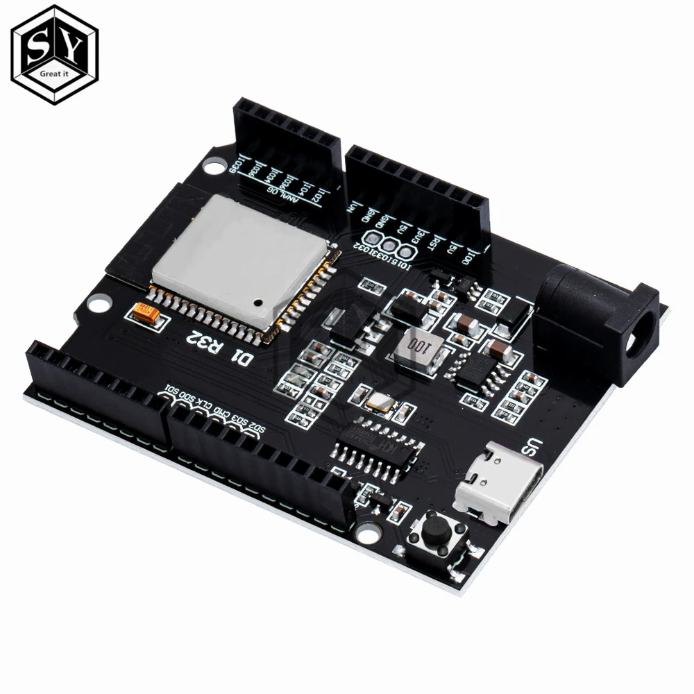 TYPE-C For Wemos D1 ESP32 ESP-32 WiFi Bluetooth 4MB Flash UN/O D1 R32 Board Module CH340 CH340G Development Board For Arduino