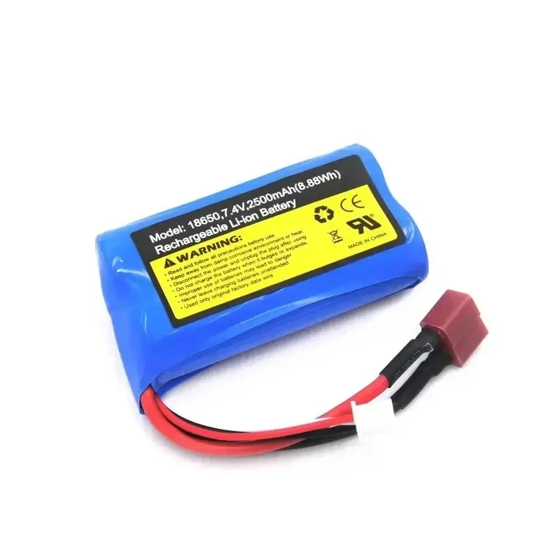 Bateria Li-ion para caminhão RC, peças sobressalentes, 7.4V, 2500mAh, SCY-16101, SCY-16102, SCY-16103, SCY-16201, SCY-16301, SCY-16302, SCY-16303,