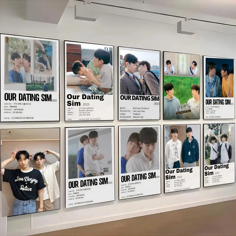 TV Series Our Dating Sim Poster Living Room Bedroom Party Bar Decor Moisture-proof Art Wall Painting