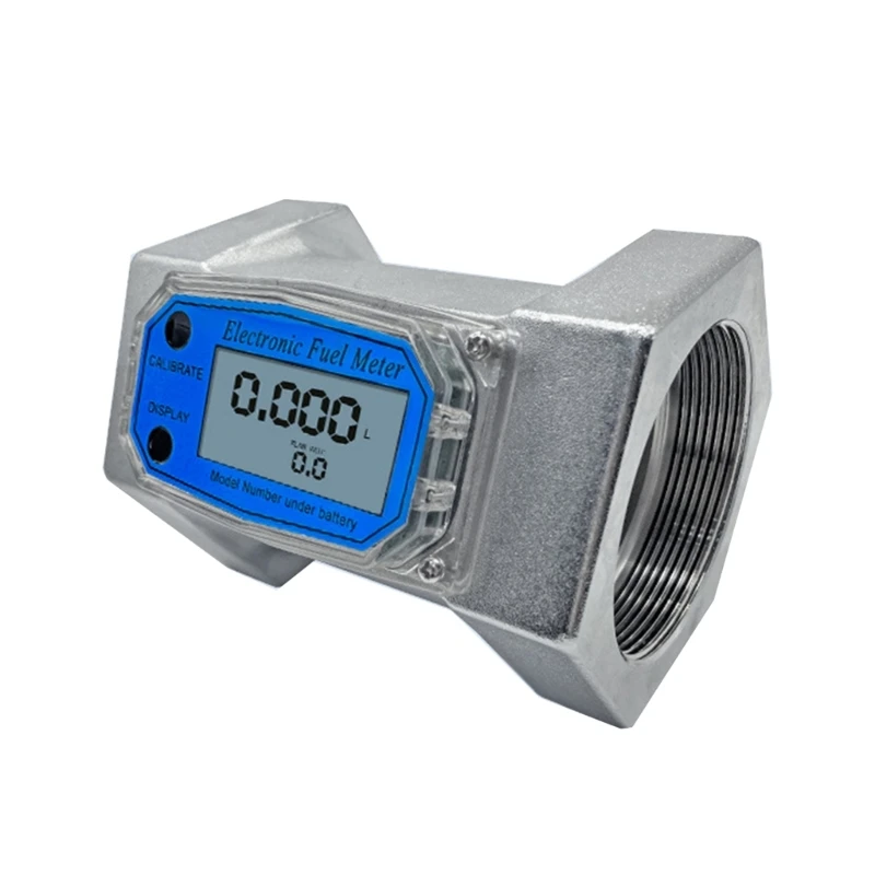 

Liquid Flow Sensor Meter Flowmeter with LCD Display for Diesel-Fuel Water 1in/2in/2.5in/3in Electronic Turbine-Flowmeter