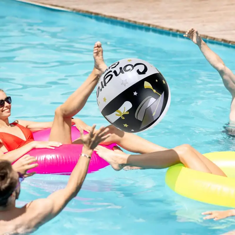 Palline da spiaggia gonfiabili colorate palline rimbalzanti galleggianti per piscine festa di laurea palla giocattolo divertimento acquatico estivo giocattoli gonfiabili