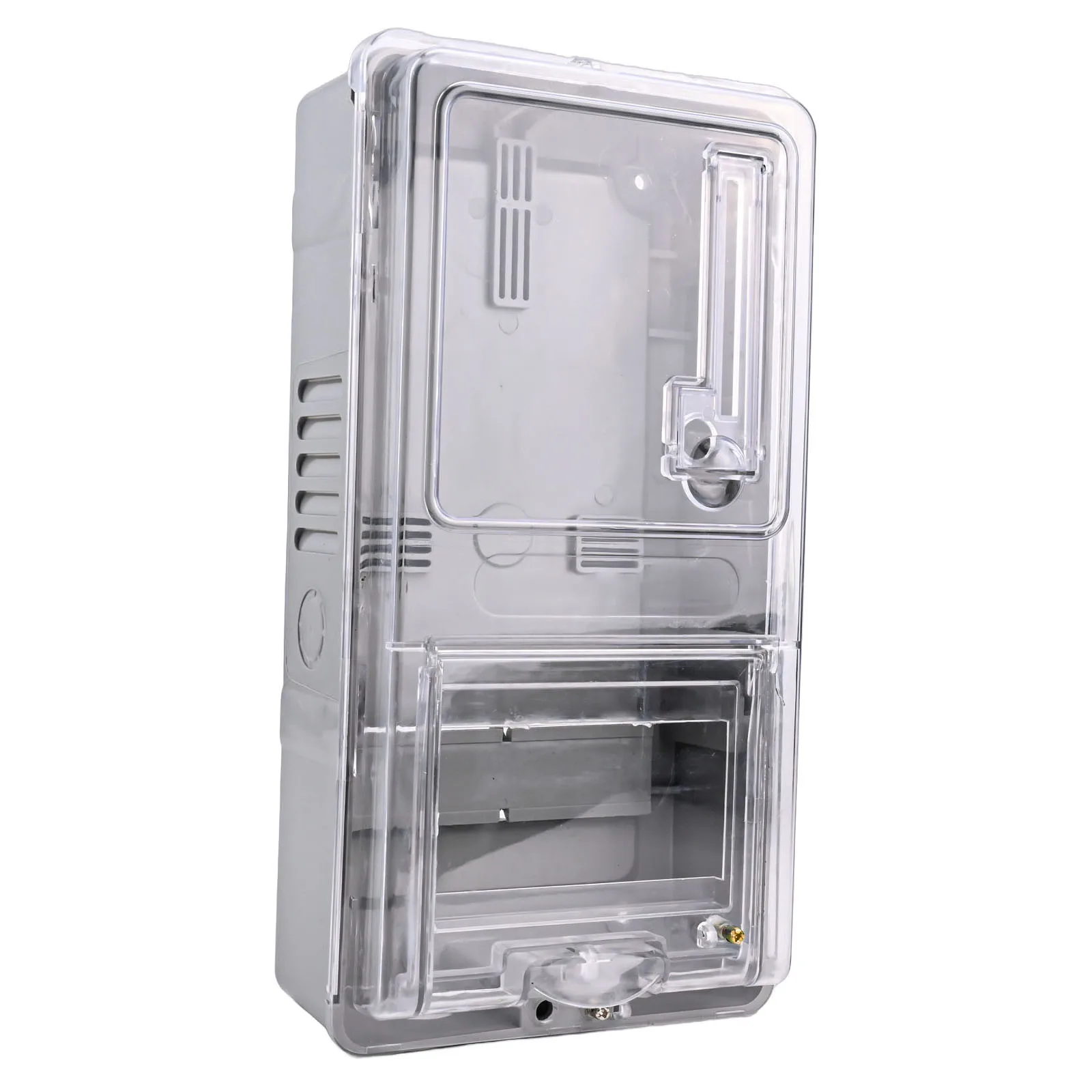 1pc 6-way Single-Phase Meter Box Waterproof Plastic Junction Box Electronic Transparent Cover Instrument Housing Case