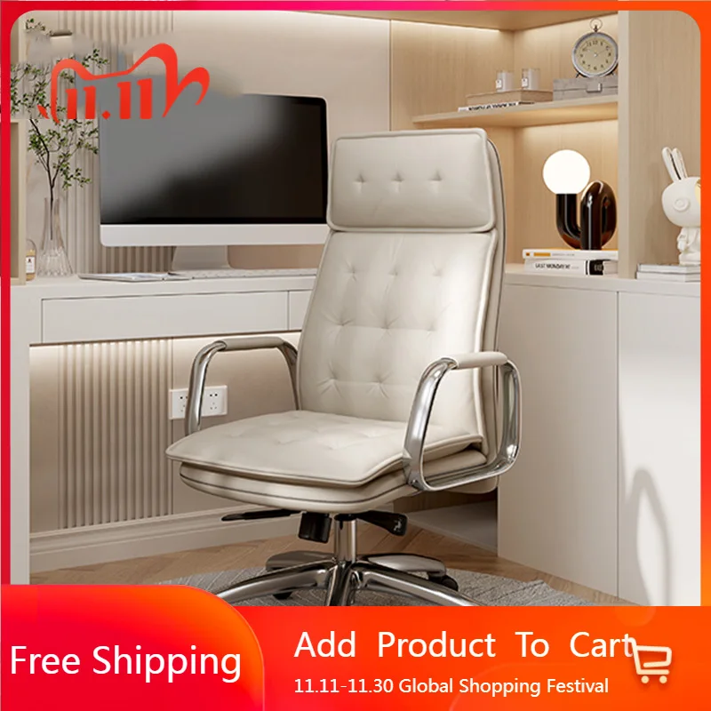 Schreibtisch Bequemer Bürostuhl Schlafzimmer Nordic Arm Ergonomischer Bürostuhl Modernes Luxus Wohnzimmer Silla Oficina Trendige Möbel