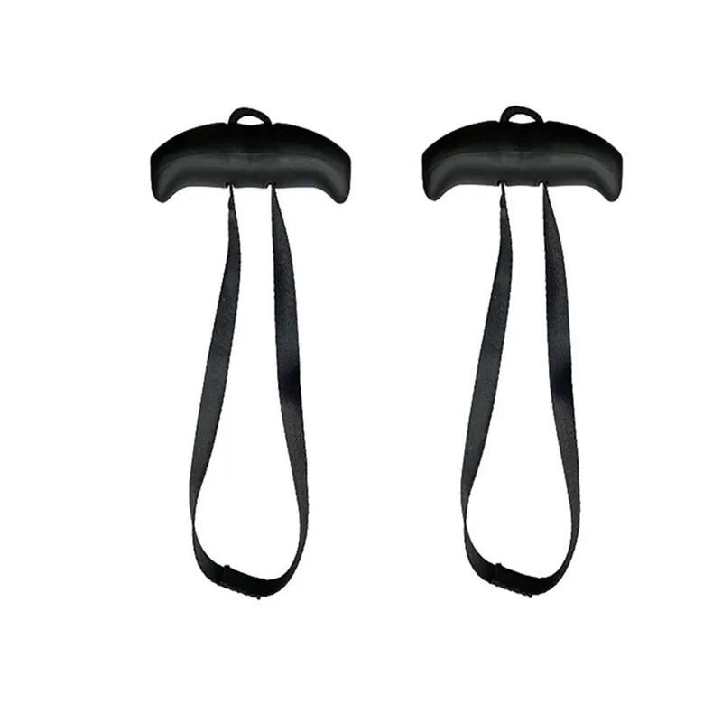 New 2pcs Gym Pull Up Handles Rubber Grip TPE Arc Grip Fitness Band Handle Portable Strength Training Accessories