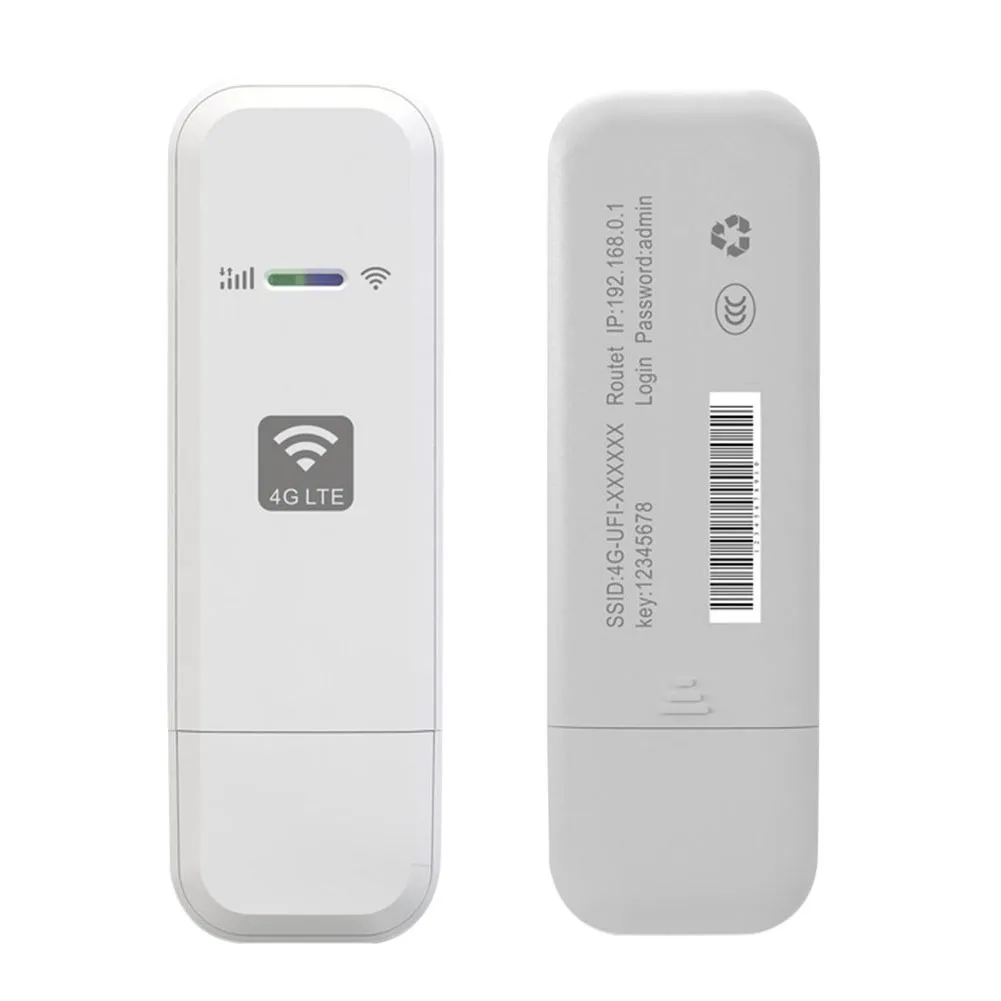 4G WiFi Dongle 150Mbps Wireless Network Adapter with SIM Card Slot Plug and Play European Version for Outdoor Travel