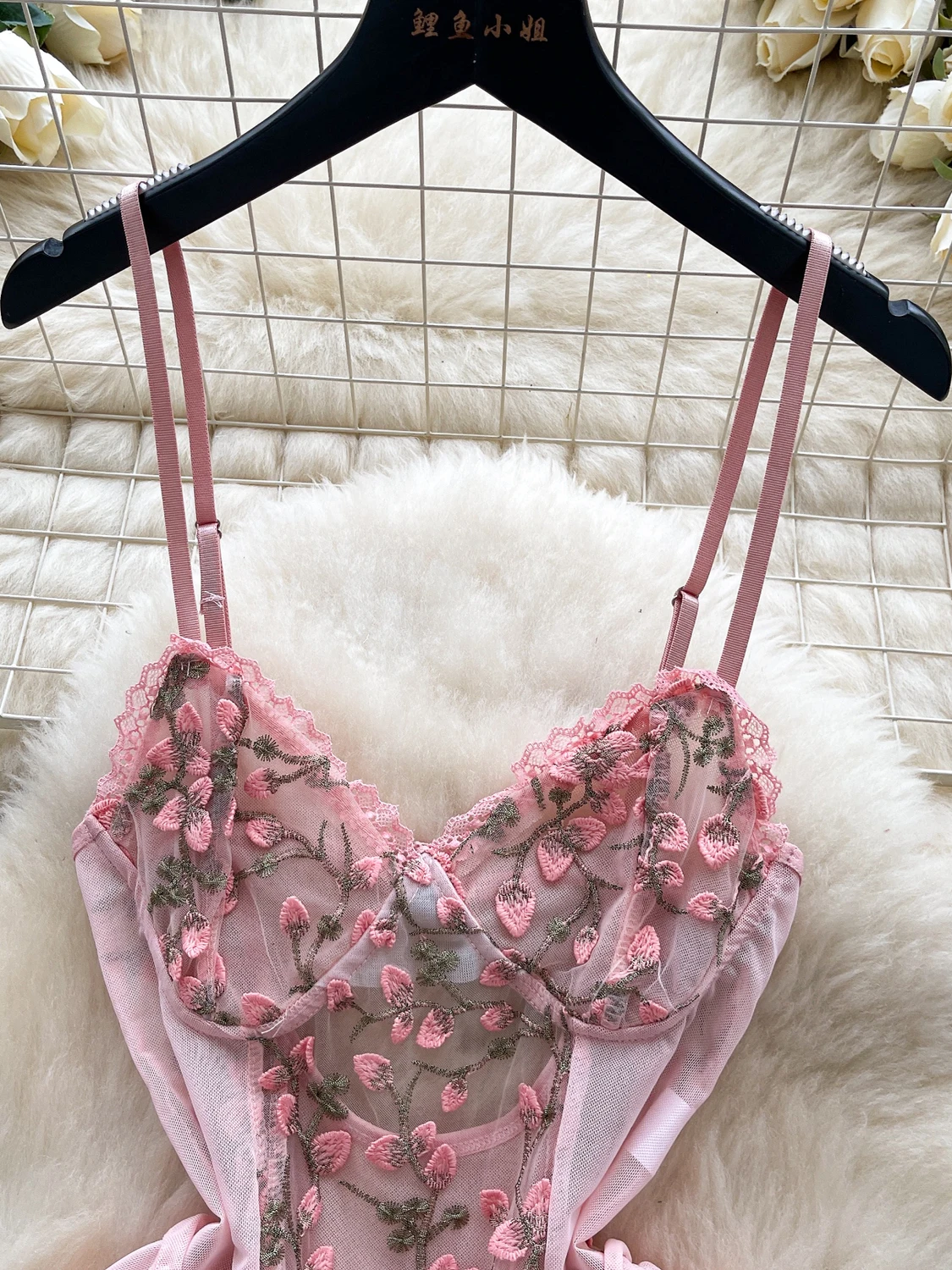 الحلو الثقيلة التطريز كشكش تقليم قطعة واحدة الصيف المرأة عالية الخصر مربوط ort Sve سترة ملابس داخلية مثير تخفيف Sle