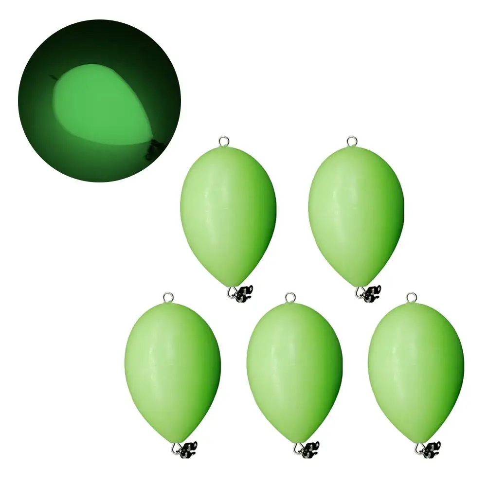 Luminous Egg Float Night Fishing Long-Distance Casting Rotating Fishing Float Bobber Bait Accessories Luminous Buoy Dobbers
