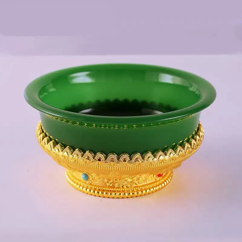 3Size Chinese Ancient Style Round Two-Color Decorative Bowl Home Multi functional Transparent Art Ornament Decoration Bowl LI764