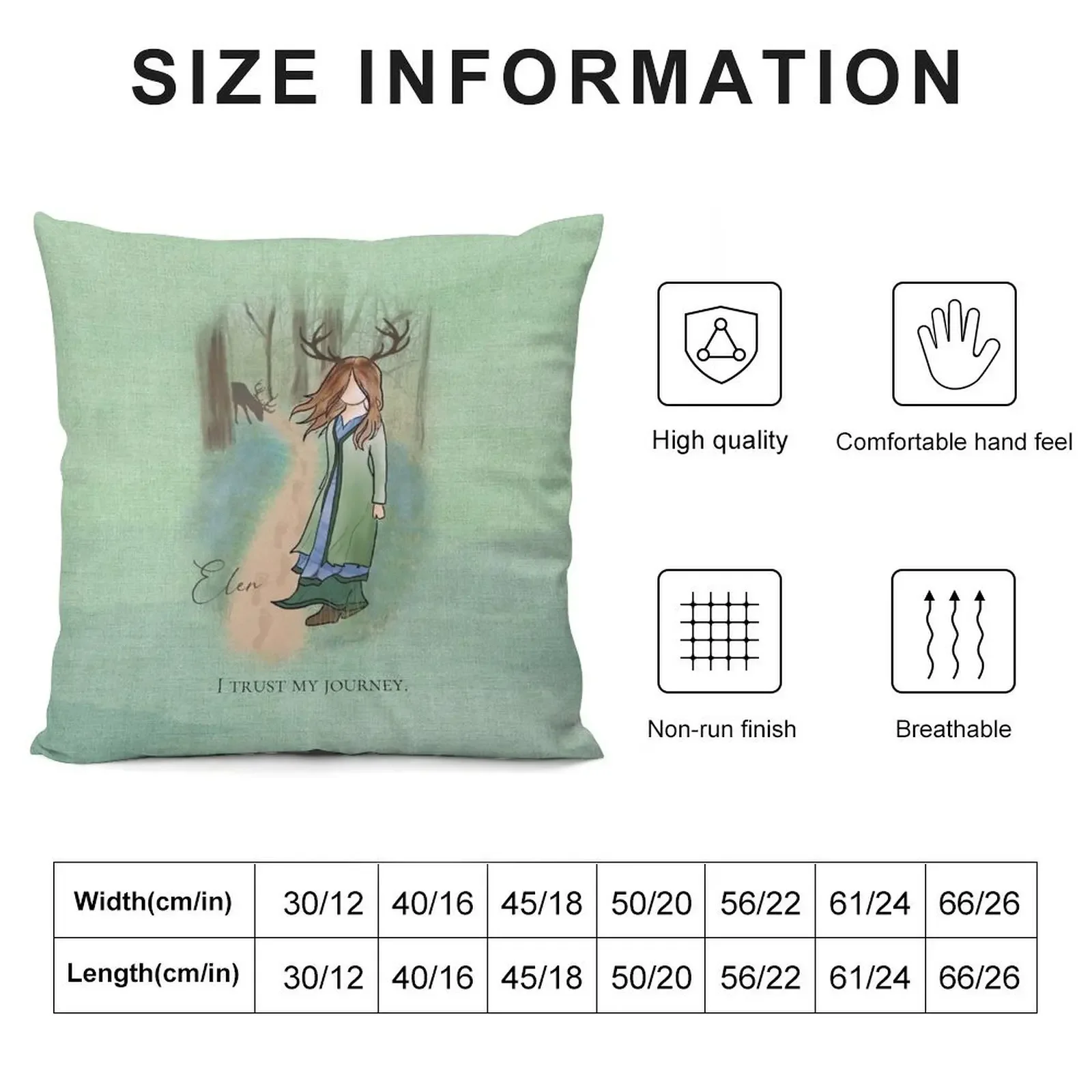 Elen of the Ways, Horned Goddess of the Track Throw Pillow Pillowcases Bed Cushions Cushion Cover For Sofa pillow