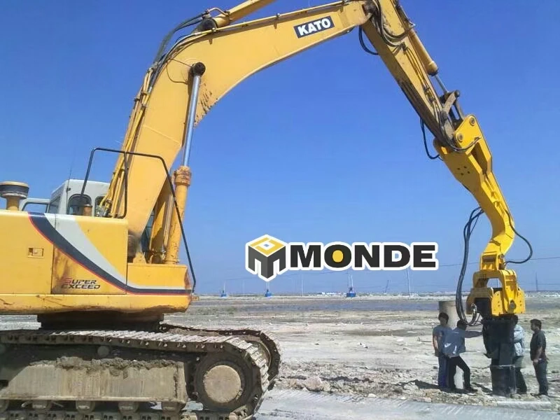 Молоток для экскаватора, привод ворса из листовой стали