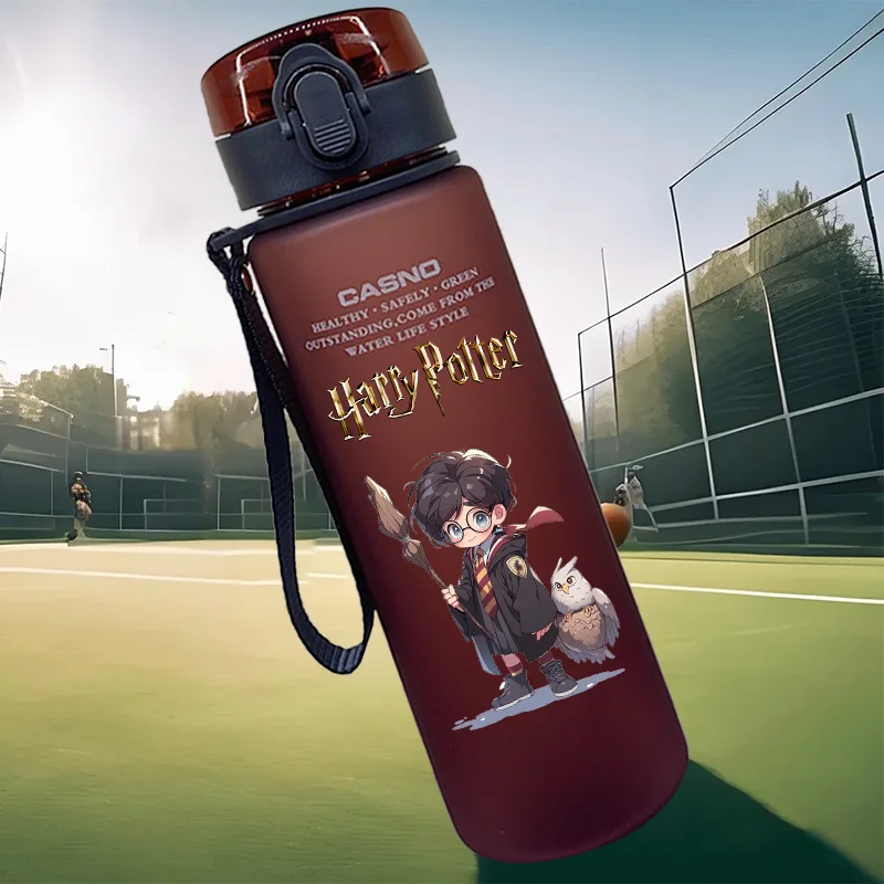 มินิโซ แฮร์รี่ พอตเตอร์ เฮอร์ไมโอนี่ เกรนเจอร์ขวดน้ำขนาด 560 มล. แบบพกพาสำหรับเด็กพลาสติกความจุขนาดใหญ่ของขวัญสำหรับเด็ก