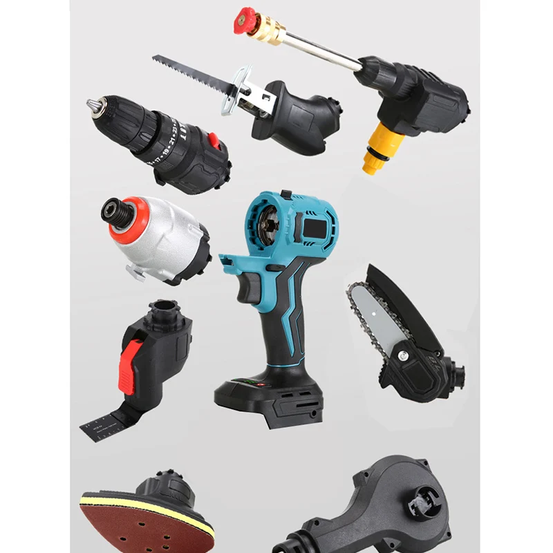 Imagem -03 - Cordless Oscillating Multi Tool Ferramenta Portátil para Makita Multi Chainsaw Drill Jig Alternando Saw sem Bateria