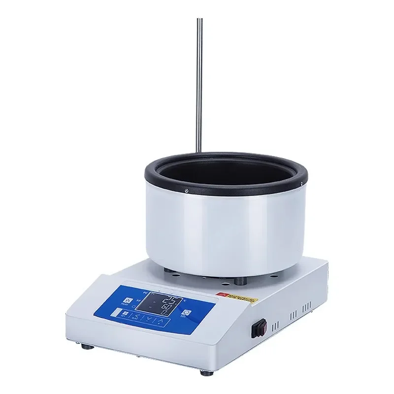 Nuova pentola riscaldante con agitazione magnetica Riscaldamento elettrico digitale Temperatura costante Bagno d'acqua Bagno d'olio Macchina elettromagnetica
