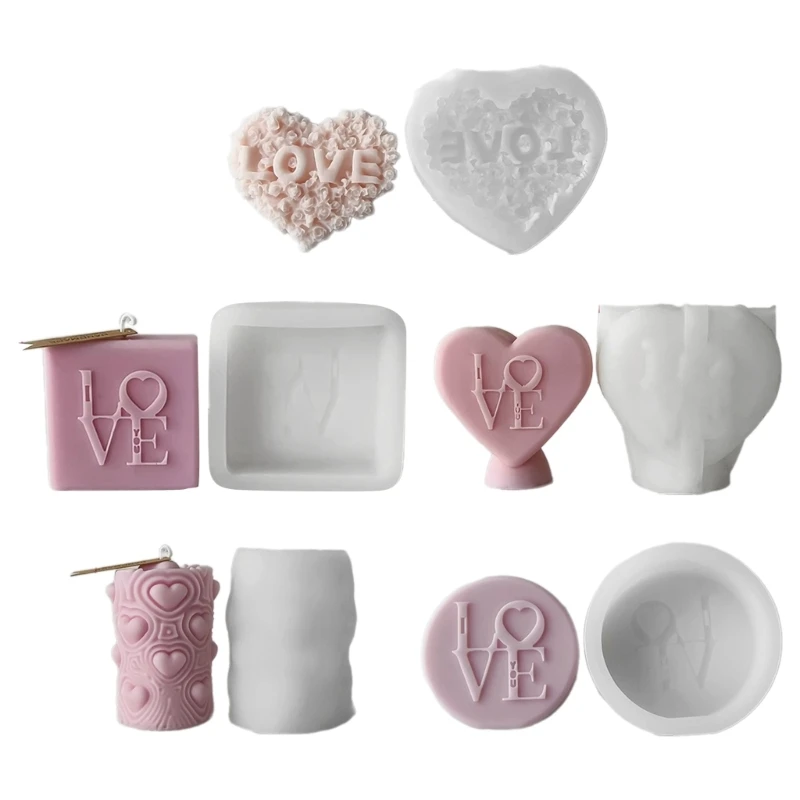 Beautiful Gifts Creating Mold Practical DIY Love Mould Square Heart Mold for Handicraft Enthusiasts