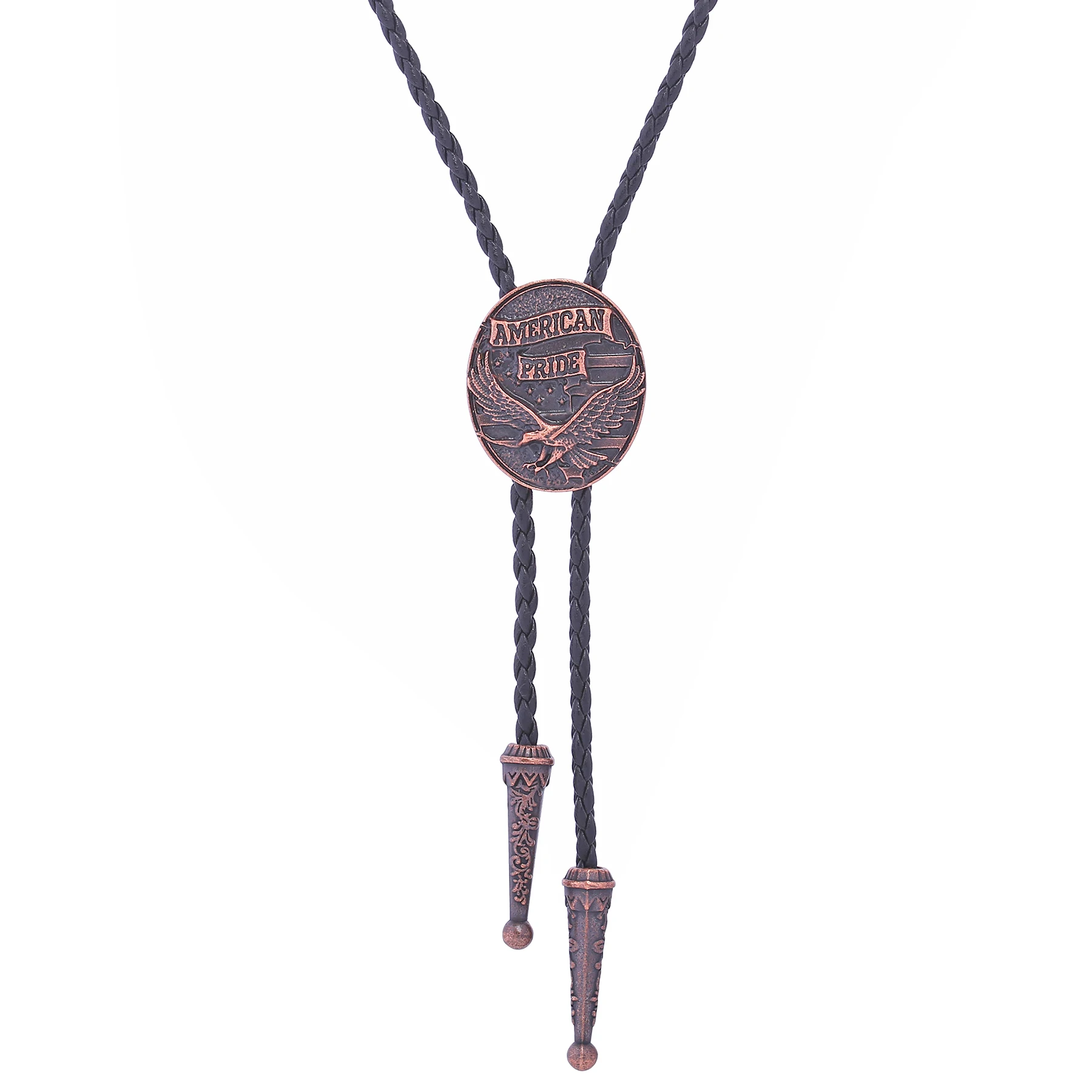 Men's Eagle Flag Western Cowboy Bolo Tie - Fashionable Necktie for Shirts And Suits