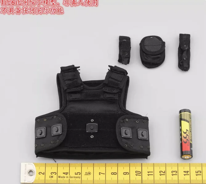 

MMS9007B 1/6 Female Soldier Vest Bags Model for 12" Metropolitan police