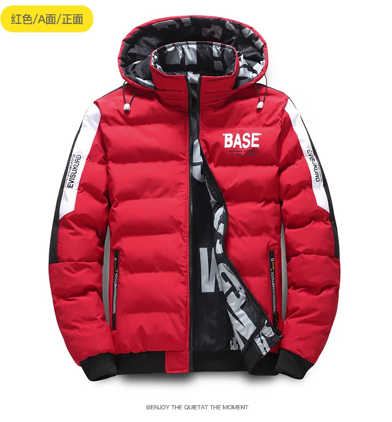 Men's Winter Thickened Cotton-Padded Jacket Double-Sided Wearable Cold-Proof Large-Sized Fashionable Trendy Outerwear