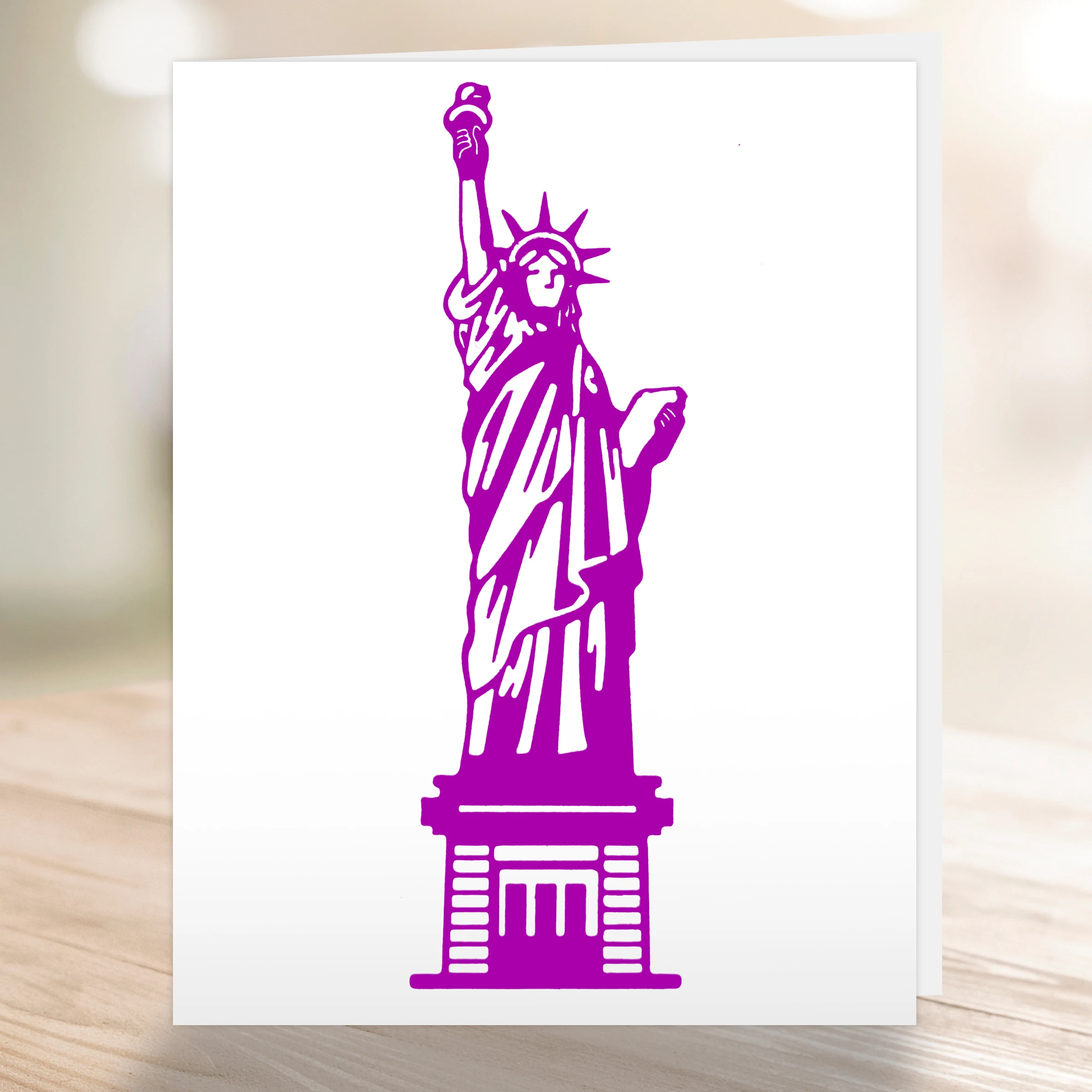 Statue of Liberty Metal Cutting Dies For Scrapbooking Stencils DIY Album Cards Decoration Embossing Bookmark Die Cuts Mold