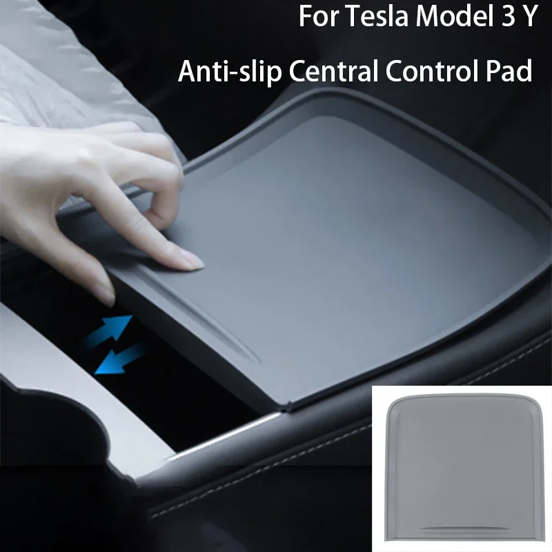 For Tesla Model 3 Y Central Control Silicone Pad Anti-slip Center Console Push-pull Protection Film Interior Accessories 2023