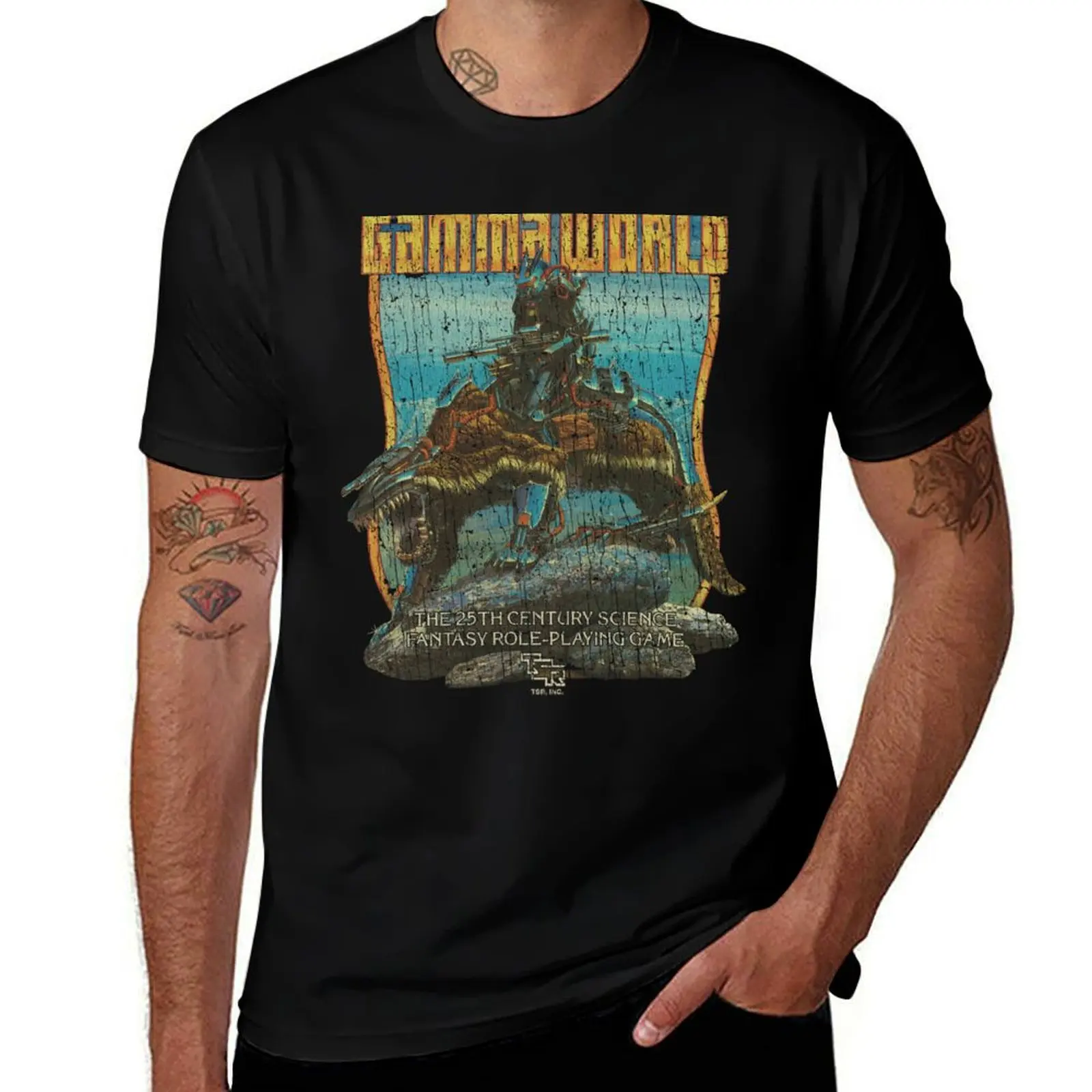 Gamma World 1978 T-Shirt graphics anime t shirts custom shirt mens champion t shirts