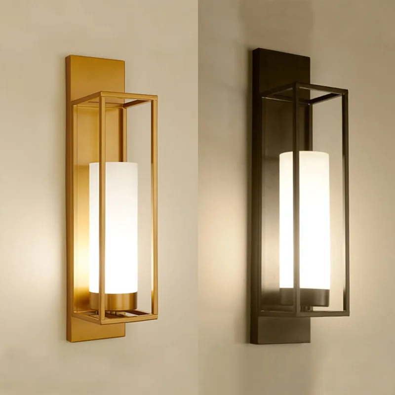 

New Chinese Style Wall Lamp Bedside Bedroom Living Room Modern Minimalist Light Luxury TV Background Glass Wall Lamps Classic