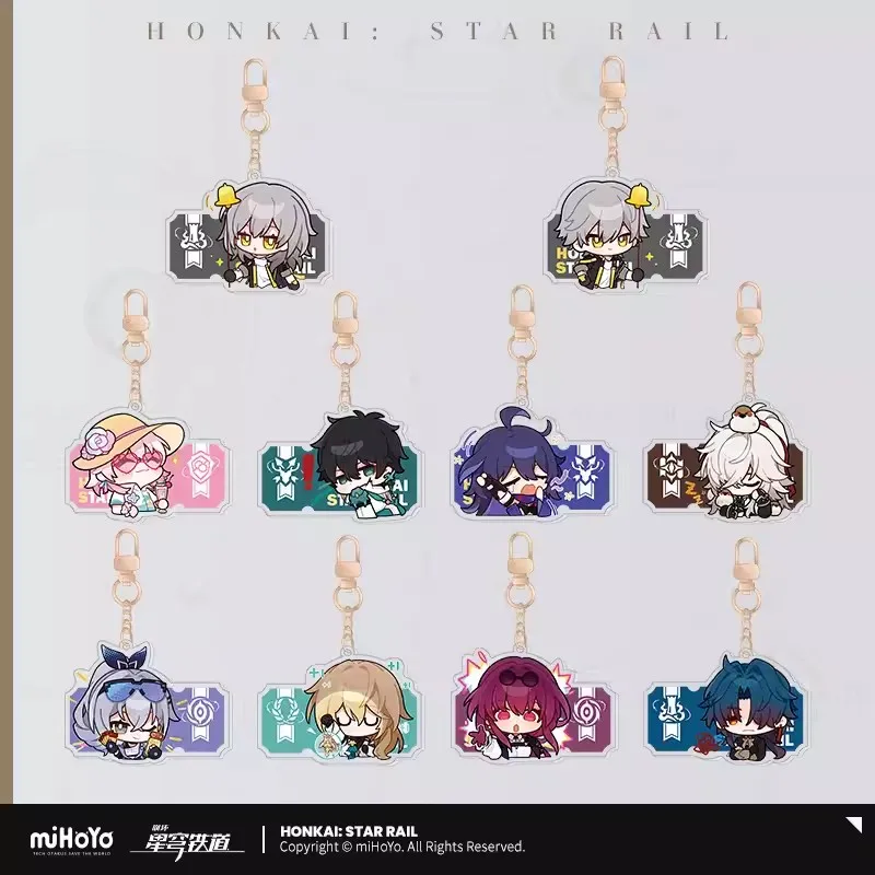 

Pre Sale miHoYo Official Honkai Star Rail POM Exhibition Hall Series Square Acrylic Pendant March 7th DANHENG Cosplay Gifts