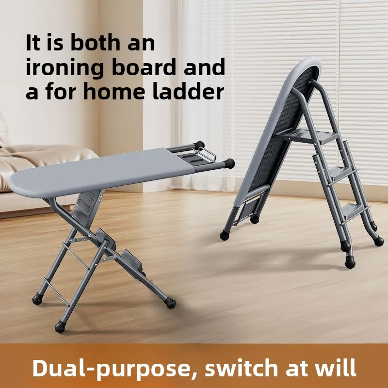 `Step Stools & Step Ladders Kitchen Furniture, Home Folding Zigzag Ladder, Multifunctional Household Ironing Board & Iron Pad`