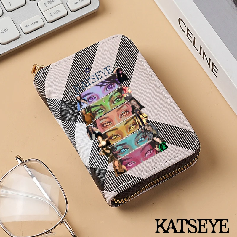 ファッション K POP K-KATSEYE 女性の財布かわいい大容量ガールポーチ多機能カードパック新しい財布マネーバッグギフト