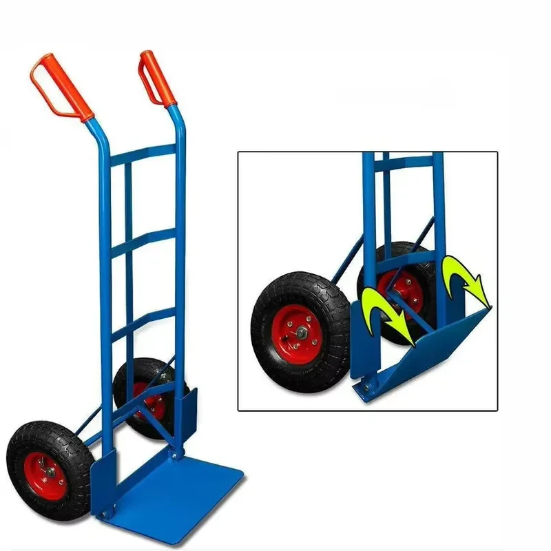 for HT1830 Portable Metal Hand Trolley Cart Heavy Duty 200kgs Support Platform Structure