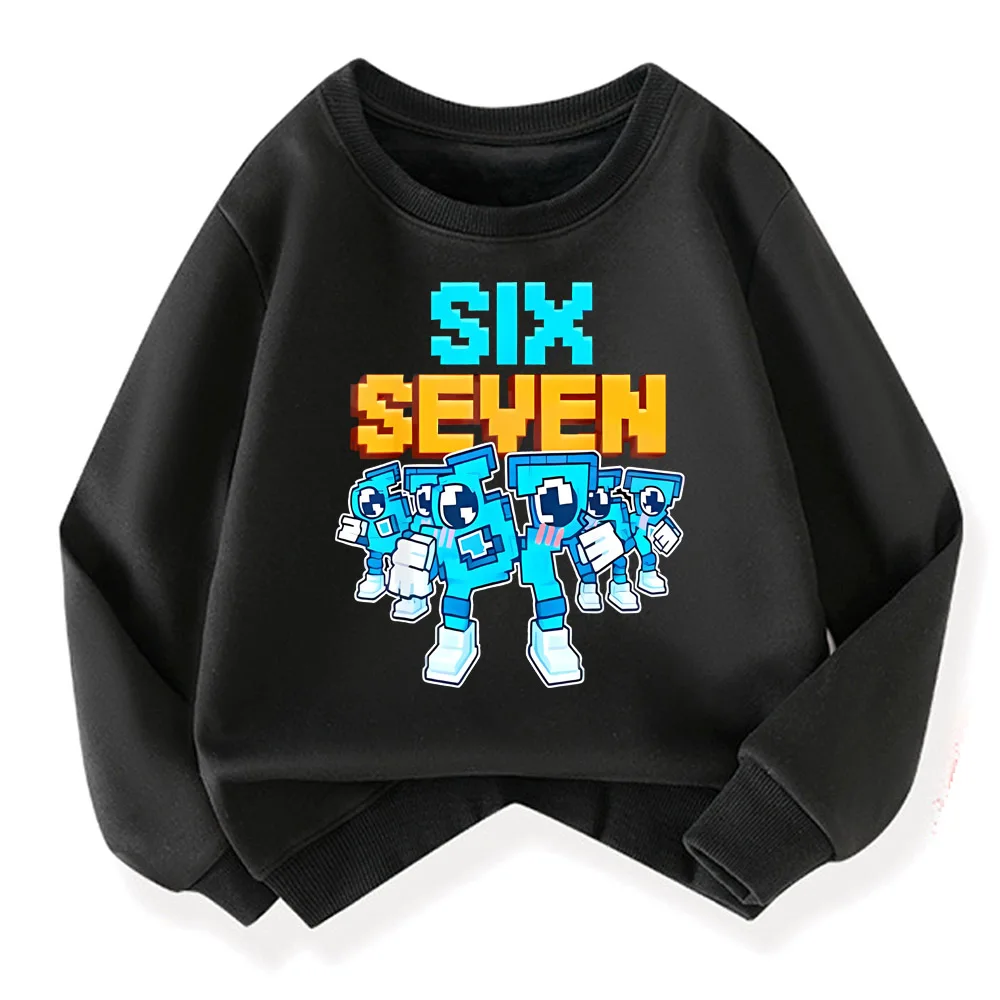 67 Six Seven for Childrens Steal A BrainRot Fashion Kids Hoodie Warm Sweatshirts Italian Brainrot Winter Clothing Cartoon Hoodie