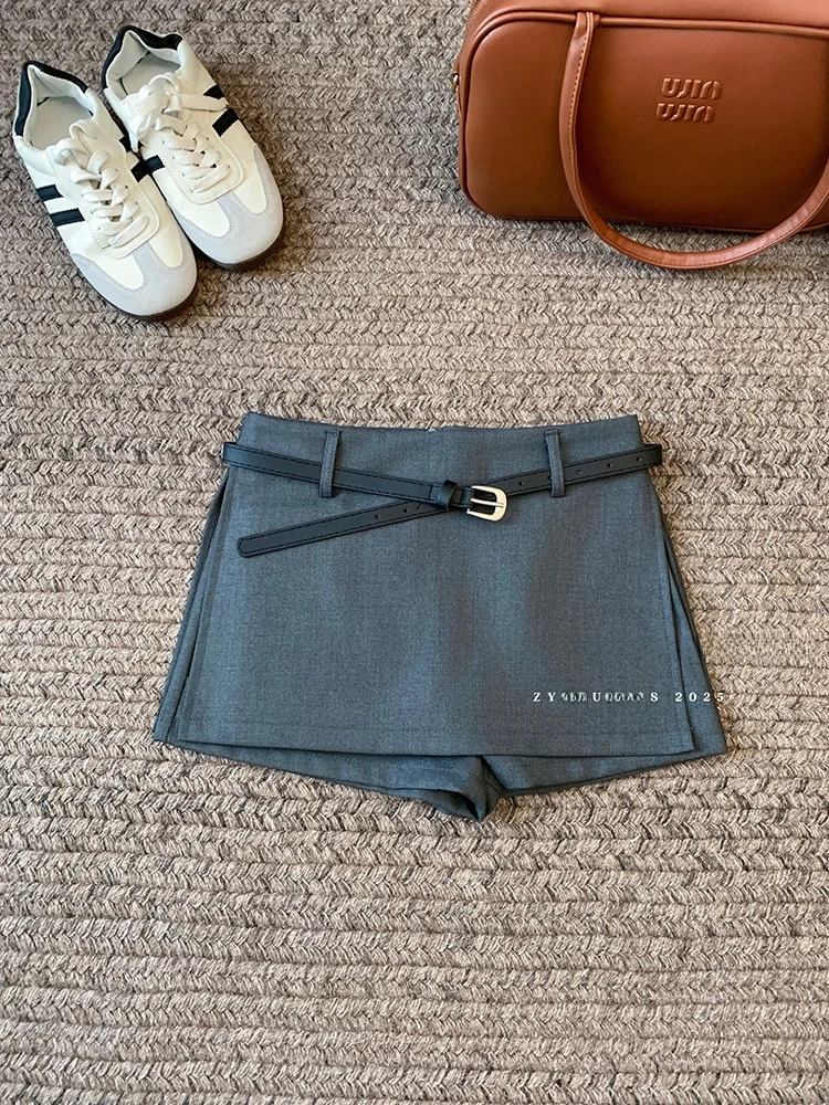 falda Blanca de Cintura Alta, Estilo Línea A, Adeazante, para Mujer, Verano, Nuevo Estilo, Talla Pequeña, Falda Nea d...