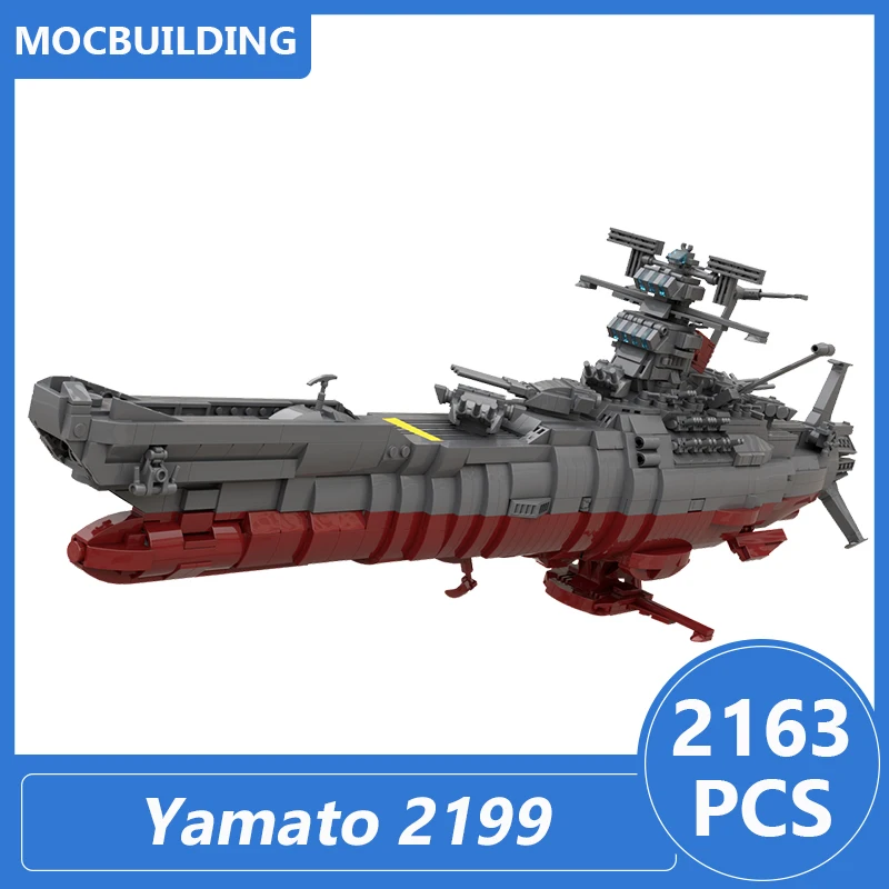 Space Battleship Yamato 2199 Star Blazers Model Moc Building Blocks Diy Assemble Bricks Educational Xmas Toys Gifts 2163PCS