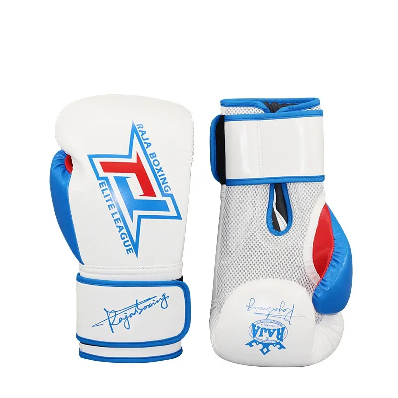 Raja Boxing Gloves Full Palm Breathable Profession MMA Muay Thai Sparring Punching Bag Mitts Training Equipment