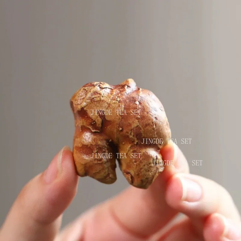 1pc Yixing Purple Clay Ginger Tea Pet Creativity Food Styling and Tea Play Household Desktop Ornament Chinese Kungfu Tea Pet