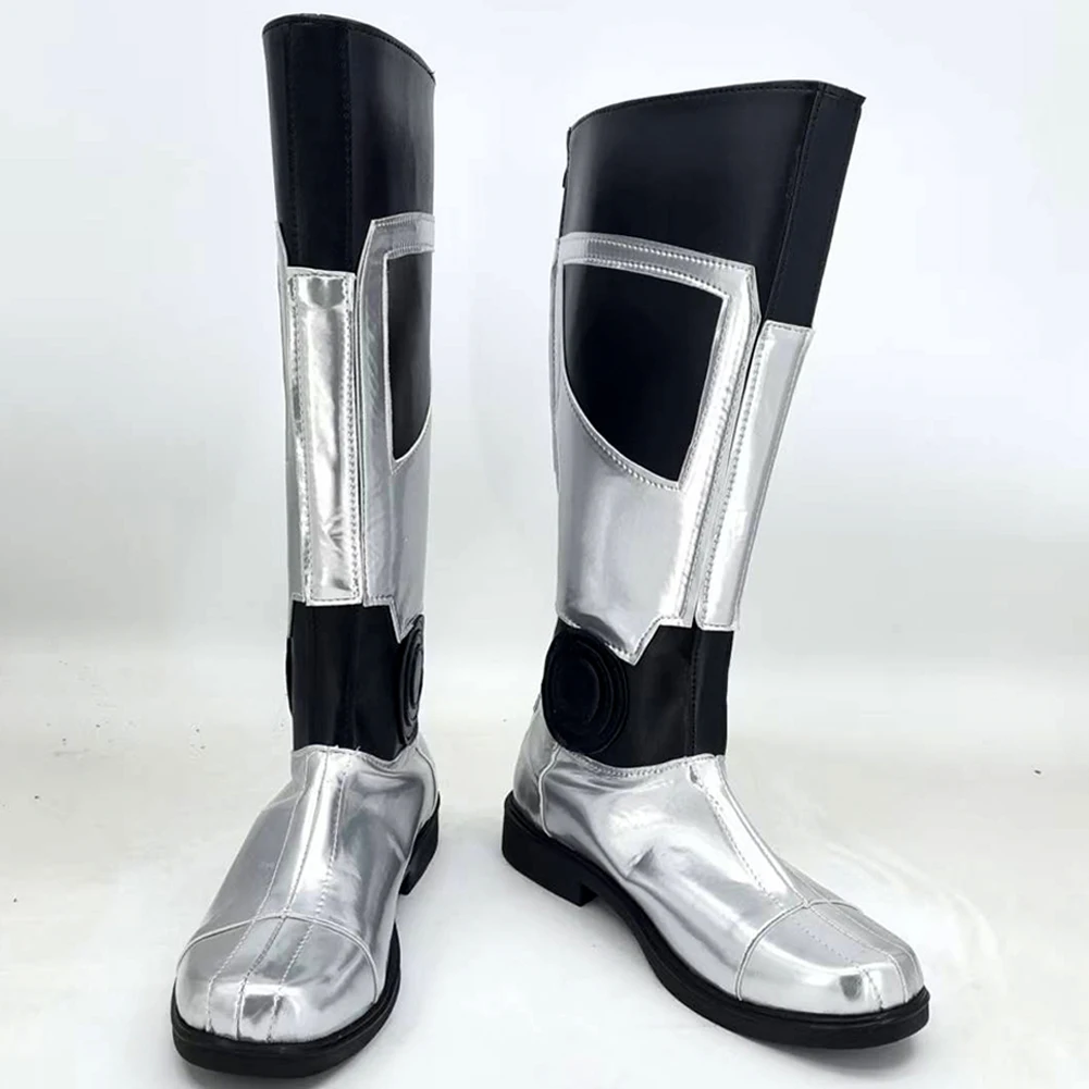 Fantasy Darth Cosplay Maul Buty Srebrne Kozaki Filmowa Bitwa Kosmiczna Przebranie Akcesoria do Kostiumu Męskie Roleplay Fantazja Obuwie